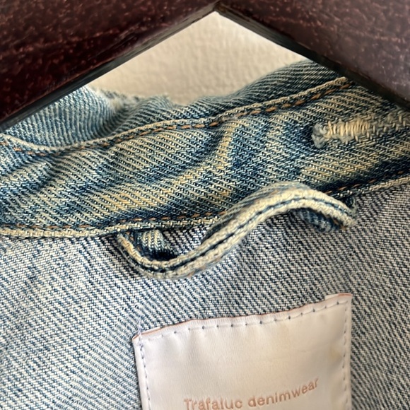 Zara Distressed Denim Jacket - Picture 3 of 7